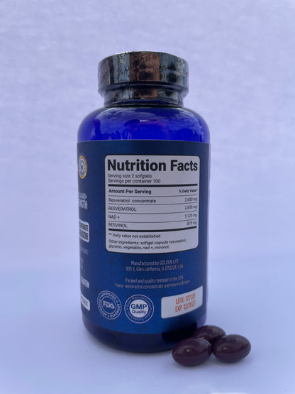 Resveratrol Élite - Belleza y Juventud Celular